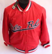 An as new Ralph Lauren varsity jacket (L).