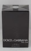 Three as new Dolce & Gabbana The One for men eau de toilette (4 x 150ml some scuff marks to outer