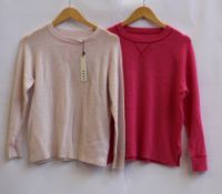 Five as new NRBY Sandra cashmere sweaters (4 x S, 1 x M).