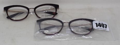 Two pairs of as new Lulu Guinness L939 glasses frames.