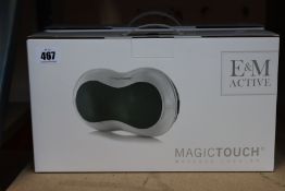 Two boxed as new E & M Active Magic Touch Massage Cushion (RRP £118) https://emactive.com/em-