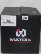 A boxed as new Matrix Alpha Motorcycle Helmet in matt black (M).