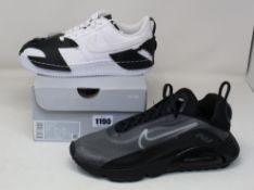 A pair of as new Nike Air Max 2090 (UK 7.5) and Nike NDSTRKT AF 1 (UK 5).