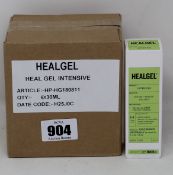 Three boxes of six Healgel intensive (18 x 30ml).