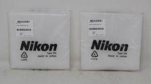 Fifty sealed Nikon MXA22061 type 104 dust covers.