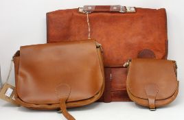 Three assorted as new Gusti Leder leather bags.
