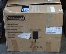 A boxed De' Longhi 'Dinamica' coffee machine ECAM 350.15.B.