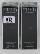 Four Calvin Klein Eternity Flame for women eau de parfum (4 x 100ml).