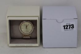 A ladies as new Michael Kors Darci watch in gold (MK3191).