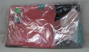 One hundred as new Lettuce of London shawl/scarves in pink - multicolour.