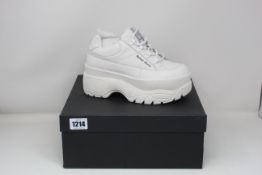 A pair of as new Naked Wolfe Sporty trainers (UK 4.5).