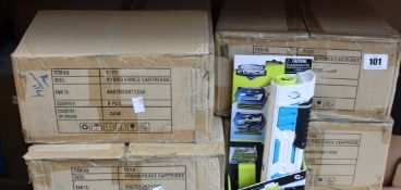 Eight boxes of as new Hydro Force 300ml cartridges for water pistols.