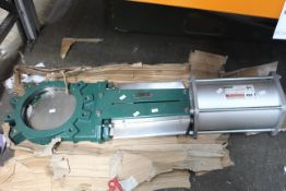 A pre-owned Tecofi VG3400 DN50 - DN250 air operated knife gate valve.