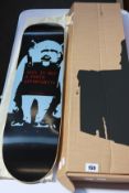 A boxed as new Clown Skateboards - Clown Banksy Test Press Series Board (78/100 CBTP - Monkey Two