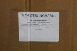 A boxed as new Churchill 5 Rail Electric Towel Warmer in polished nickel from The Sterlingham Co.