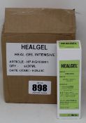 Three boxes of six Healgel intensive (18 x 30ml).