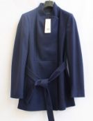 An as new French Connection platform felt crossover coat (Size 12 - RRP £190).