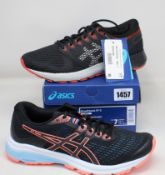 A pair of women's as new Asics GT-1000 8 trainers (UK 7) and a pair of men's Asics RoadHawk FF2