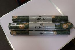 Four rolls of as new Ekbacka Bellis 14019 wallpaper.