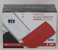 A boxed as new Kupa portable Manipro Passport electric nail filling system (Red control box