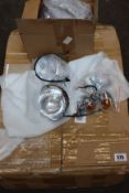 Six boxed as new motorcycle fog spot light turn signal lamps.