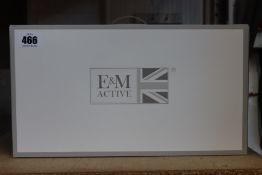 Two boxed as new E & M Active Magic Touch Massage Cushion (RRP £118) https://emactive.com/em-