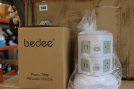 Twelve boxed as new Bedee Tower Extension Leads for US Type B plugs.