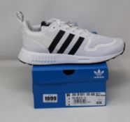 Two pairs of as new Adidas Multix trainers (UK 8, UK 9).