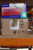 Two boxed as new Virbac Cephaguard DC 150mg Intramammary Ointment (15 sachets with 4 applicators and
