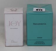Two Tiffany & Co Intense eau de parfum (2 x 30ml) and one Dior Joy eau de parfum (50ml).