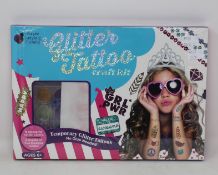 A quantity of boxed as new Purple Ladybug Novelty Glitter Tattoo Craft Kits (Approximately 35).