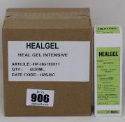 Three boxes of six Healgel intensive (18 x 30ml).