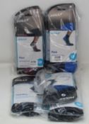 A quantity of Hilly sports socks in Pace Unisex Quarter/Women's Socklet and TwinSkin Unisex