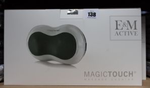 Two boxed as new E & M Active Magic Touch Massage Cushion (RRP £118) https://emactive.com/em-