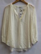 Two as new NRBY Olivia silk shirts (M - RRP £105 each).