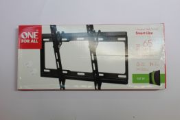 Six boxed as new One For All Smart Line Universal Wall Mounts (Tilt 15 degree).