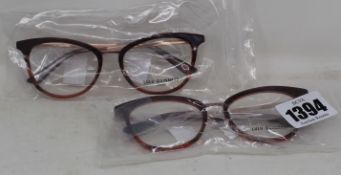 Two pairs of as new Lulu Guinness L939 glasses frames.