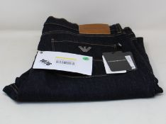 A pair of as new Emporio Armani jeans (EU 33).