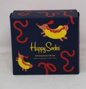 Eleven boxes of Happy Socks Hot Dog socks gift set (Two pairs per box - RRP £20 each).