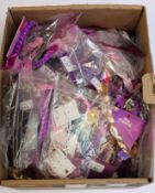 A box of children's accessories to include Disney themed items including hair slides, headbands,