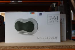 Two boxed as new E & M Active Magic Touch Massage Cushion (RRP £118) https://emactive.com/em-