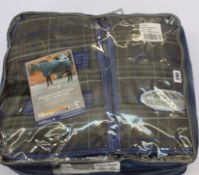 An as new WeatherBeeta ComFiTec PP Channel Quilt Combo Neck Heavy in grey/plaid (6'/185cm/72