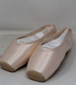 Three pairs of as new Gaynor Minden ballet shoes; Sculpted Fit 11 Wide 4 Box Supple shank deep