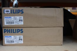Fifty boxed as new Philips Master PL-L 36w fluorescent four pin bulbs.