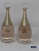 Four Dior J'dore eau de parfum unboxed (4 x 100ml one missing top, tester marked to bottom).