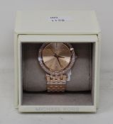 A ladies as new Michael Kors Darci watch in rose gold (MK3192).