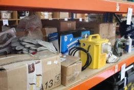 A quantity of hand tools/DIY accessories and related to include a Meterk Angle Grinder, The Works