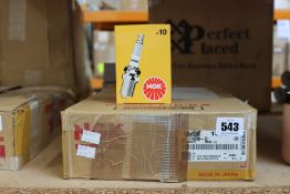 Twenty boxes of ten as new NGK FR2B-D Spark Plugs.