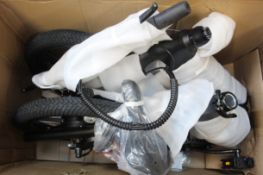 A boxed ONEBOT folding electric bike in black (Model probably S6 but not certain).
