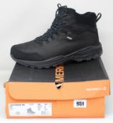 A pair of as new Merrell Forestbound Mid boots (UK 12).